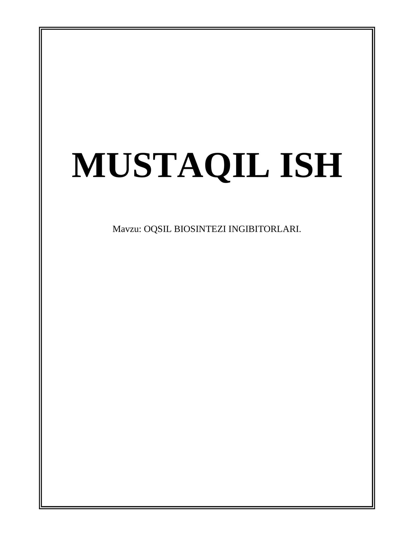 OQSIL BIOSINTEZI INGIBITORLARI 1