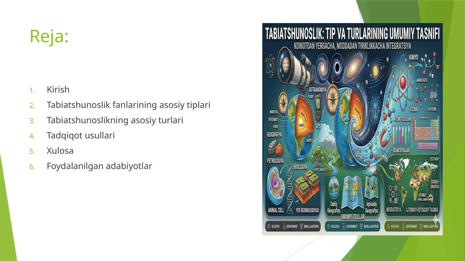 Tabiatshunoslik Fanlarining Asosiy Tiplari 1