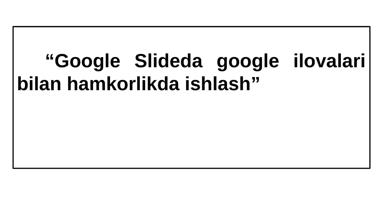 Google ilovalari 1
