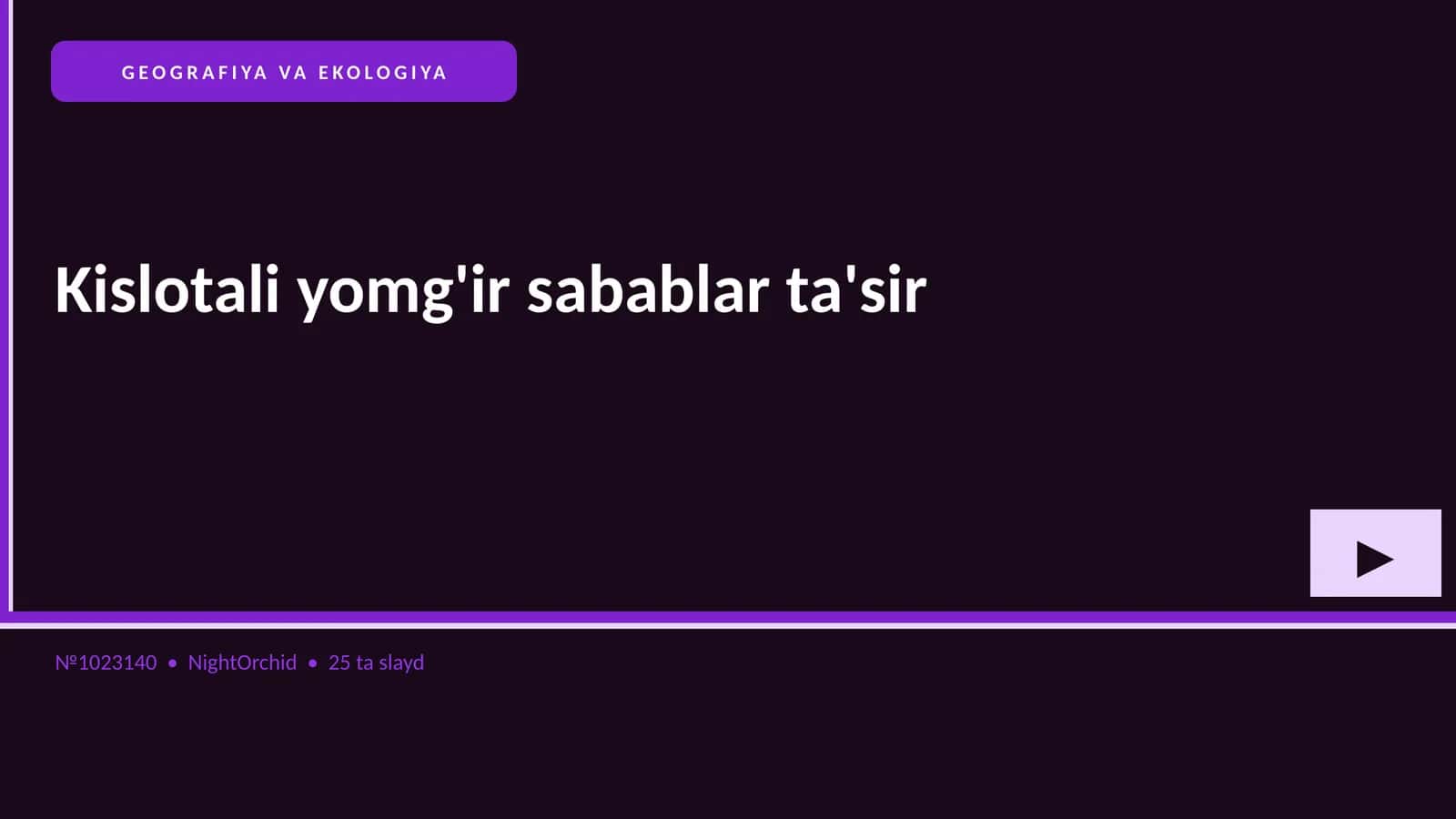 Kislotali yomg'ir sabablar ta'sir 1