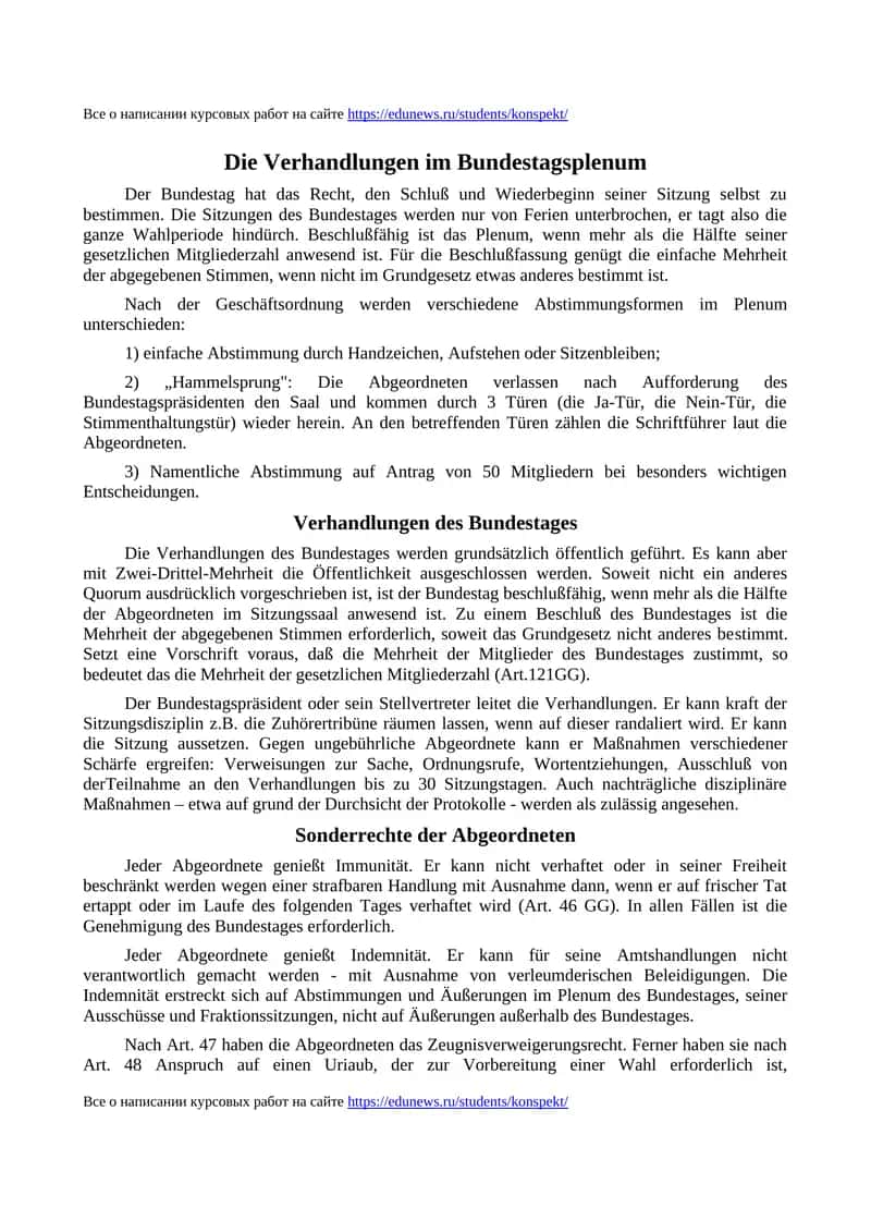 Die Verhandlungen im Bundestagsplenum 1