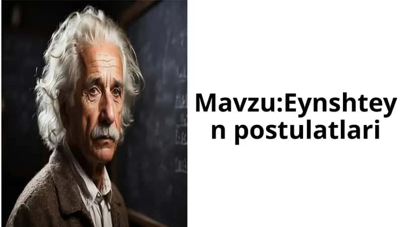 Eynshteyn postulatlari 1