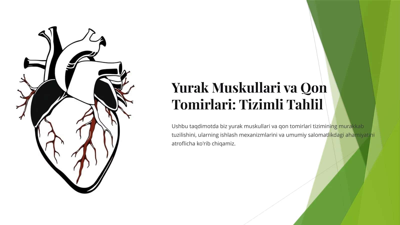 Yurak Muskullari va Qon Tomirlari: Tizimli Tahlil 1