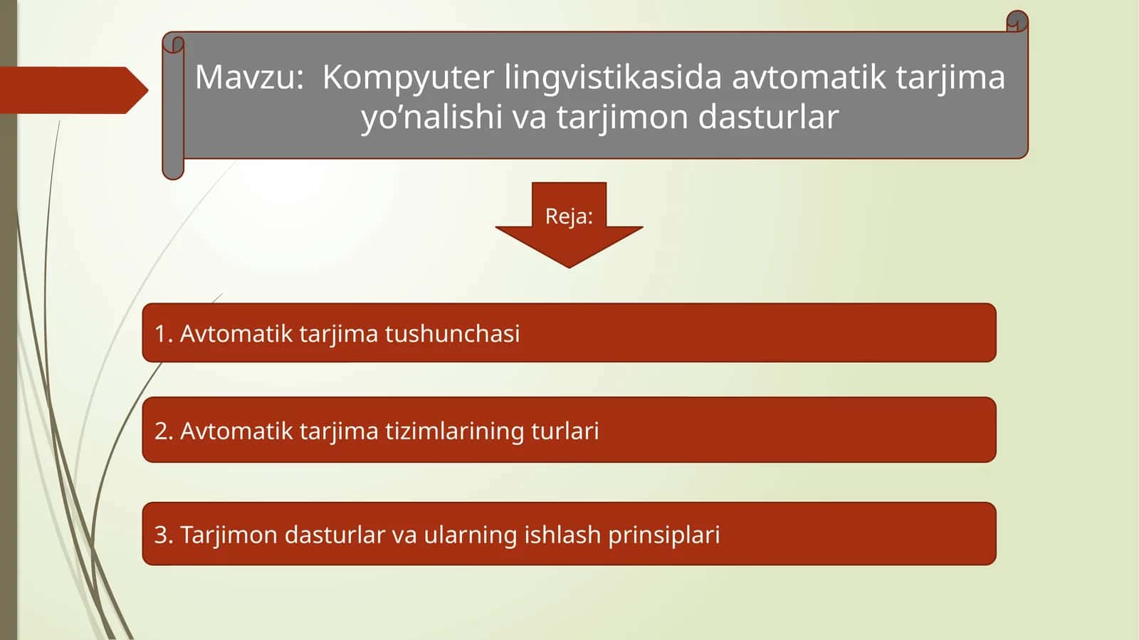 Kompyuterlingvistikasida avtomatik tarjima yo'nalishi va tarjimon dasturlar 1