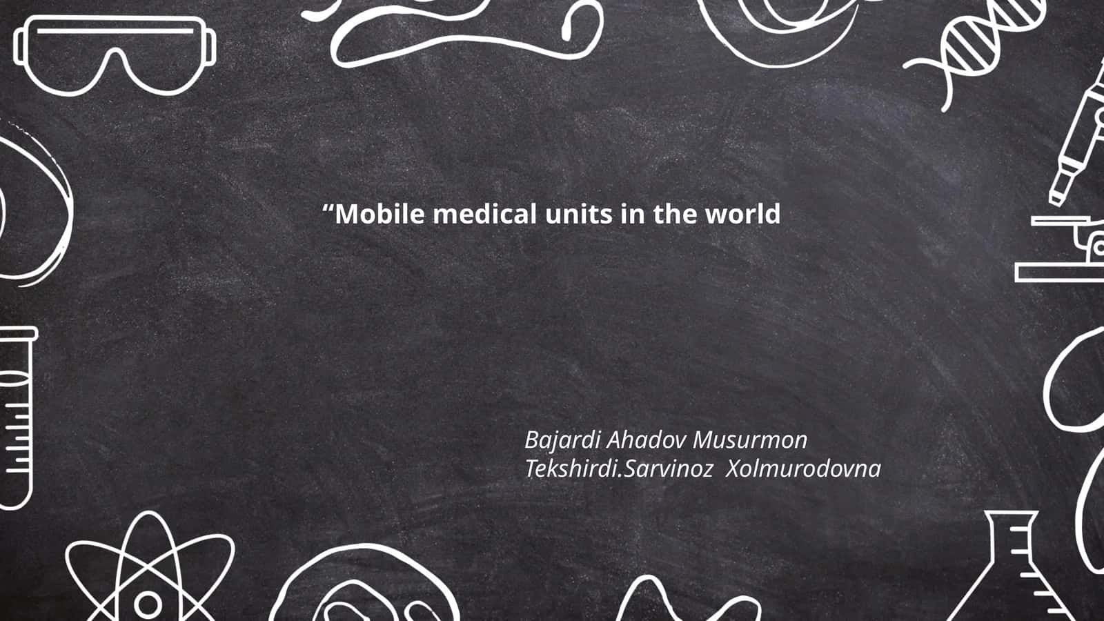 Mobile medical units in the world 1