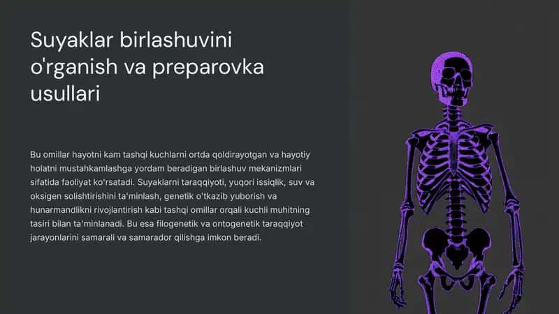 Suyaklar birlashuvinio'rganish va preparovka usullari 1