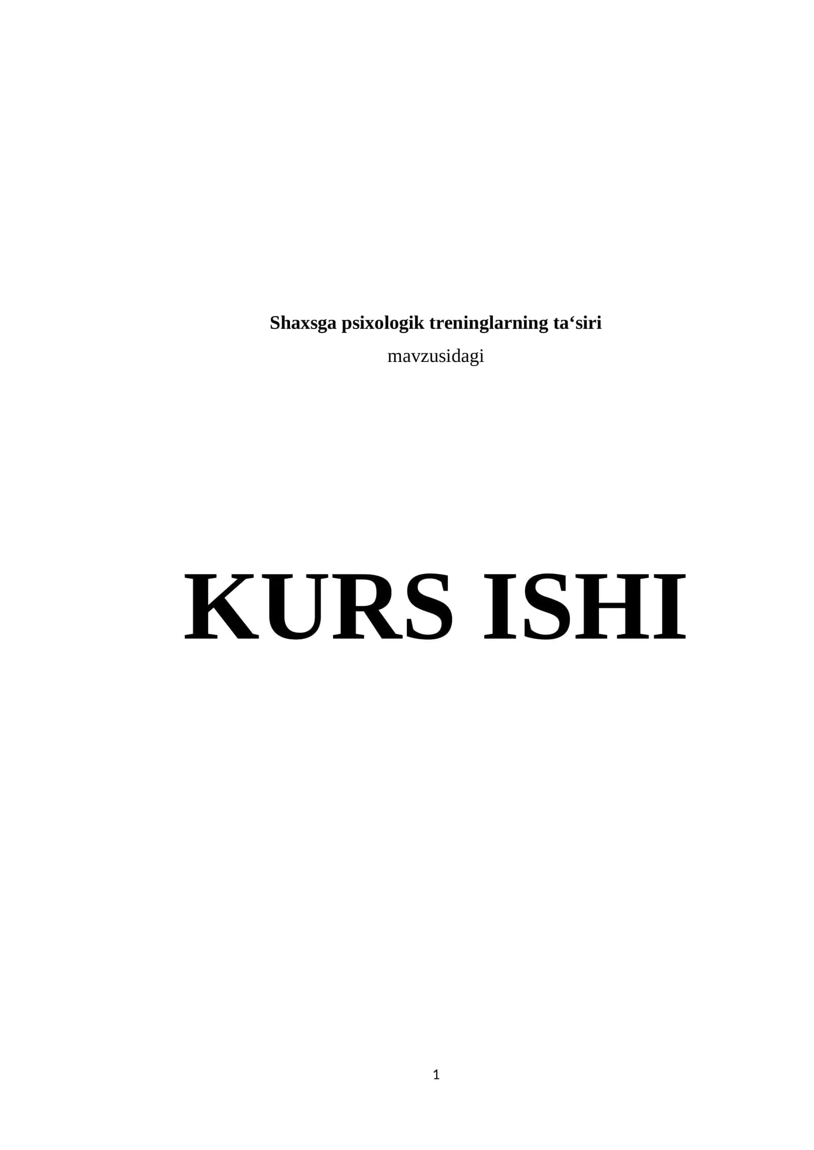 Shaxsga psixologik treninglarning ta‘siri 1