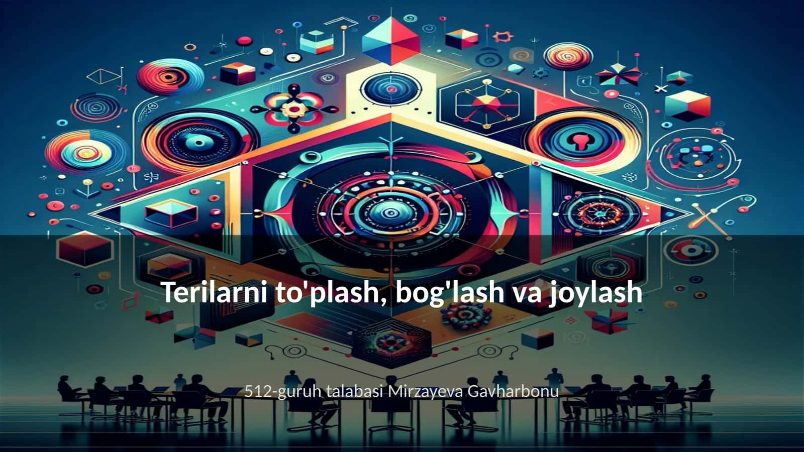 Terilarni to'plash, bog'lash va joylash 1