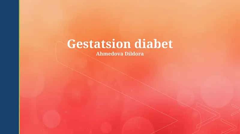 Gestatsion diabet 1