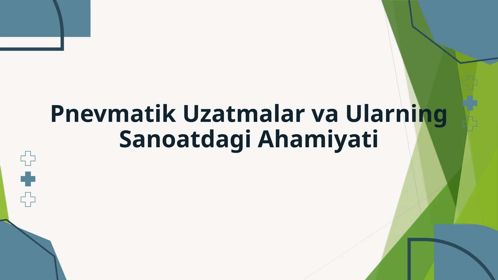 Pnevmatik Uzatmalar va Ularning Sanoatdagi Ahamiyati 1