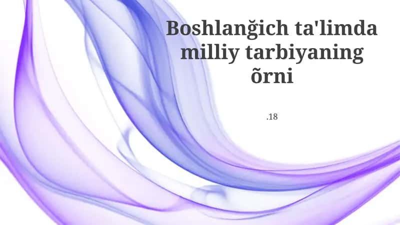 Yosh bolalar tarbiyasida milliy tarbiya hikoya qilish 1
