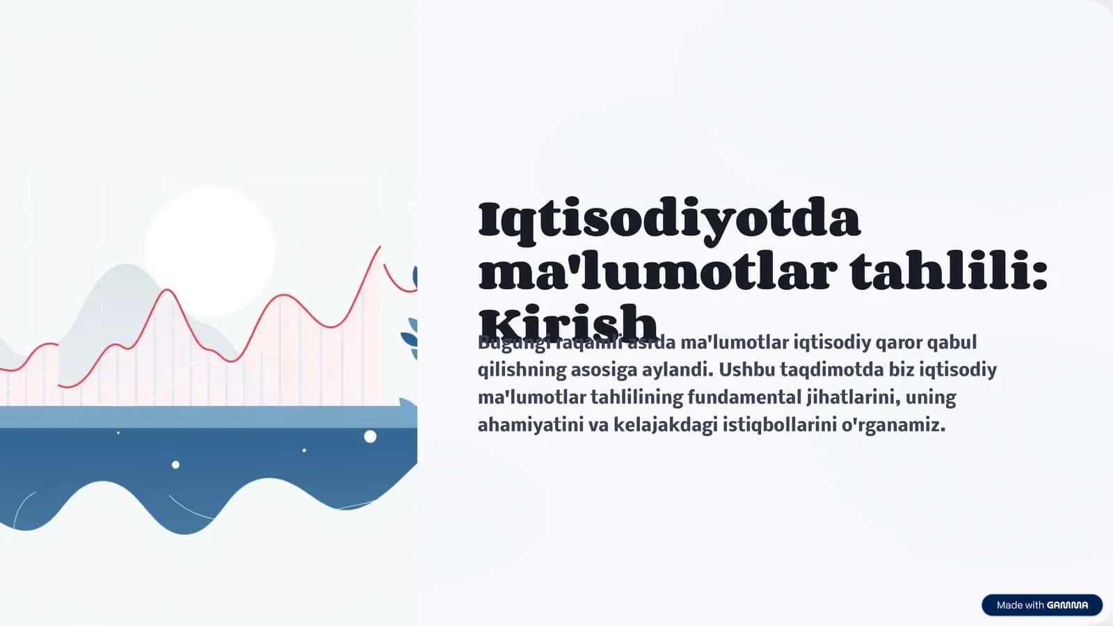 Iqtisodiyotda ma'lumotlar tahlili: Kirish 1