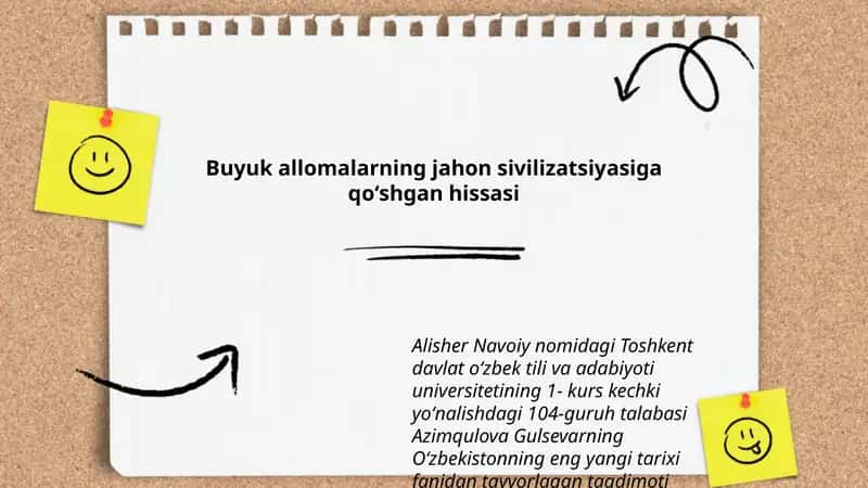 Oʻzbekistonning eng yangi tarixi fanidan taqdimoti 1