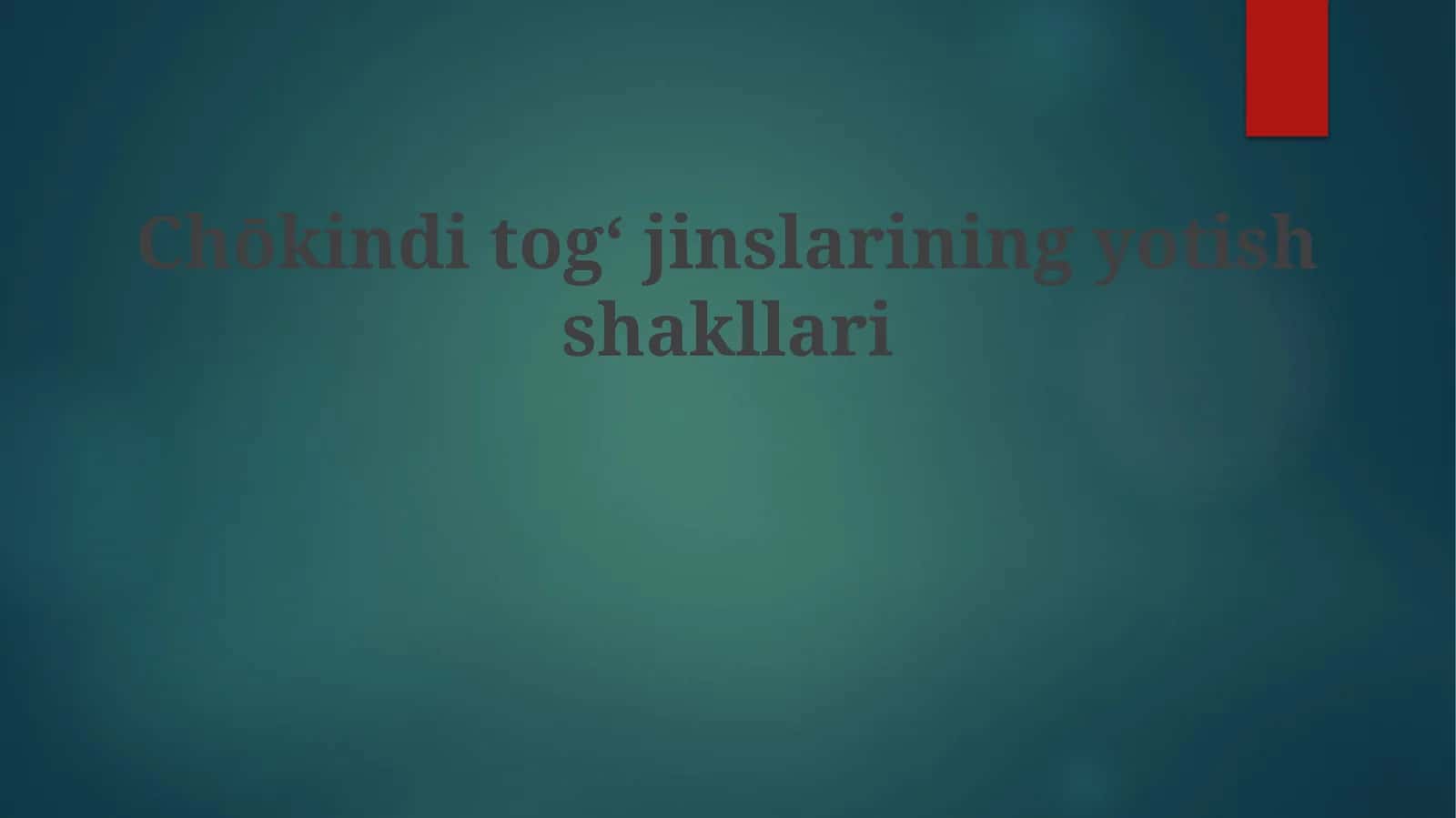Chōkinditogʻjinslariningyotishshakllari 1