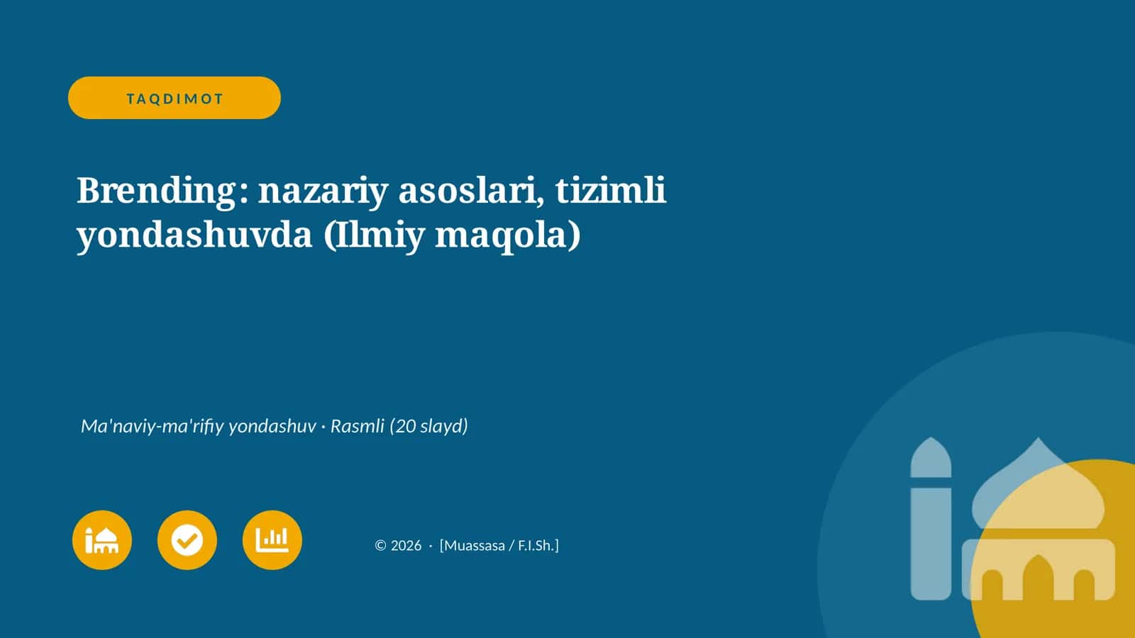 Brending: nazariy asoslari, tizimli yondashuvda (Ilmiy maqola) 1