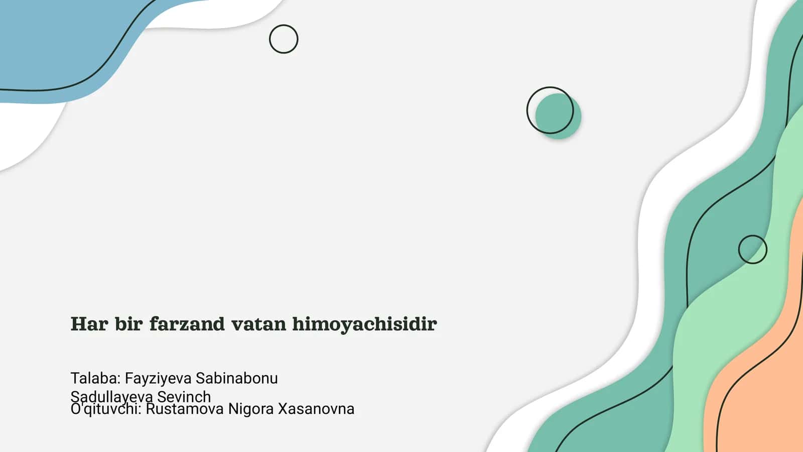 Har bir farzand vatan himoyachisidir 1