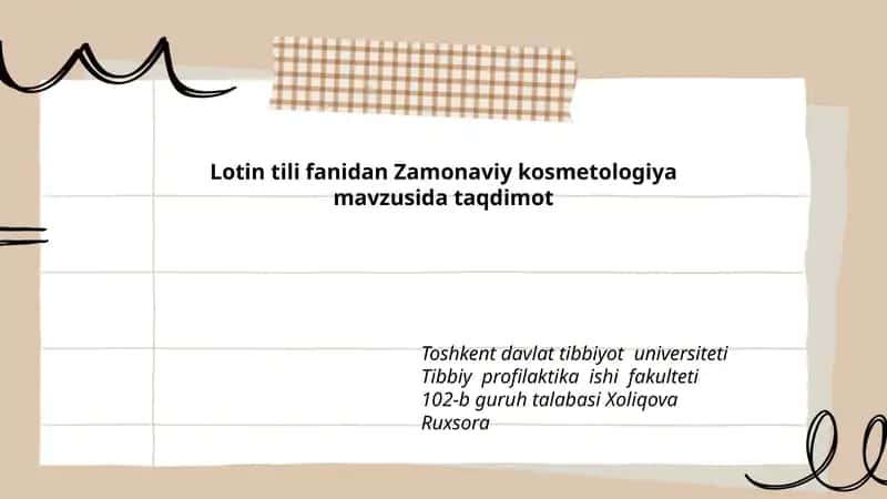 Zamonaviy kosmetologiya 1