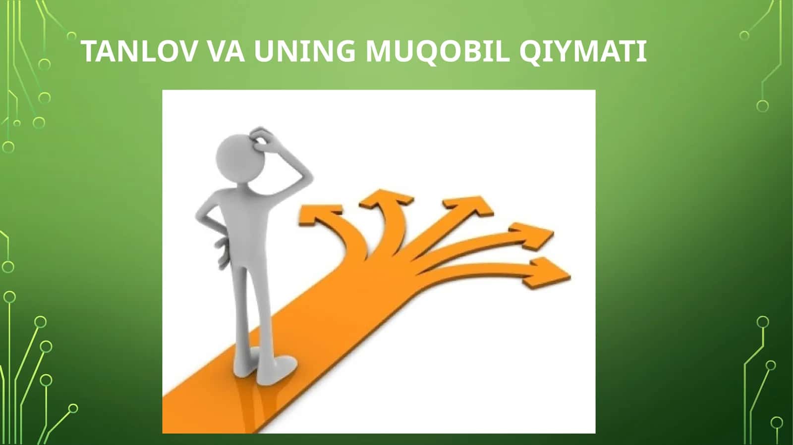 TANLOV VA UNING MUQOBIL QIYMATI 1