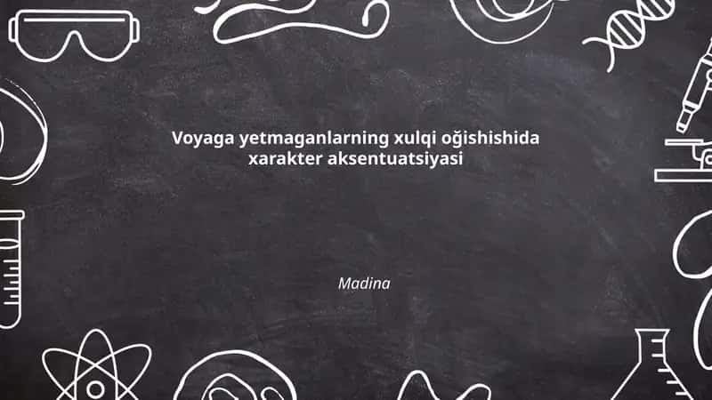 Xarakter aksentuatsiyasi nazariyasi 1