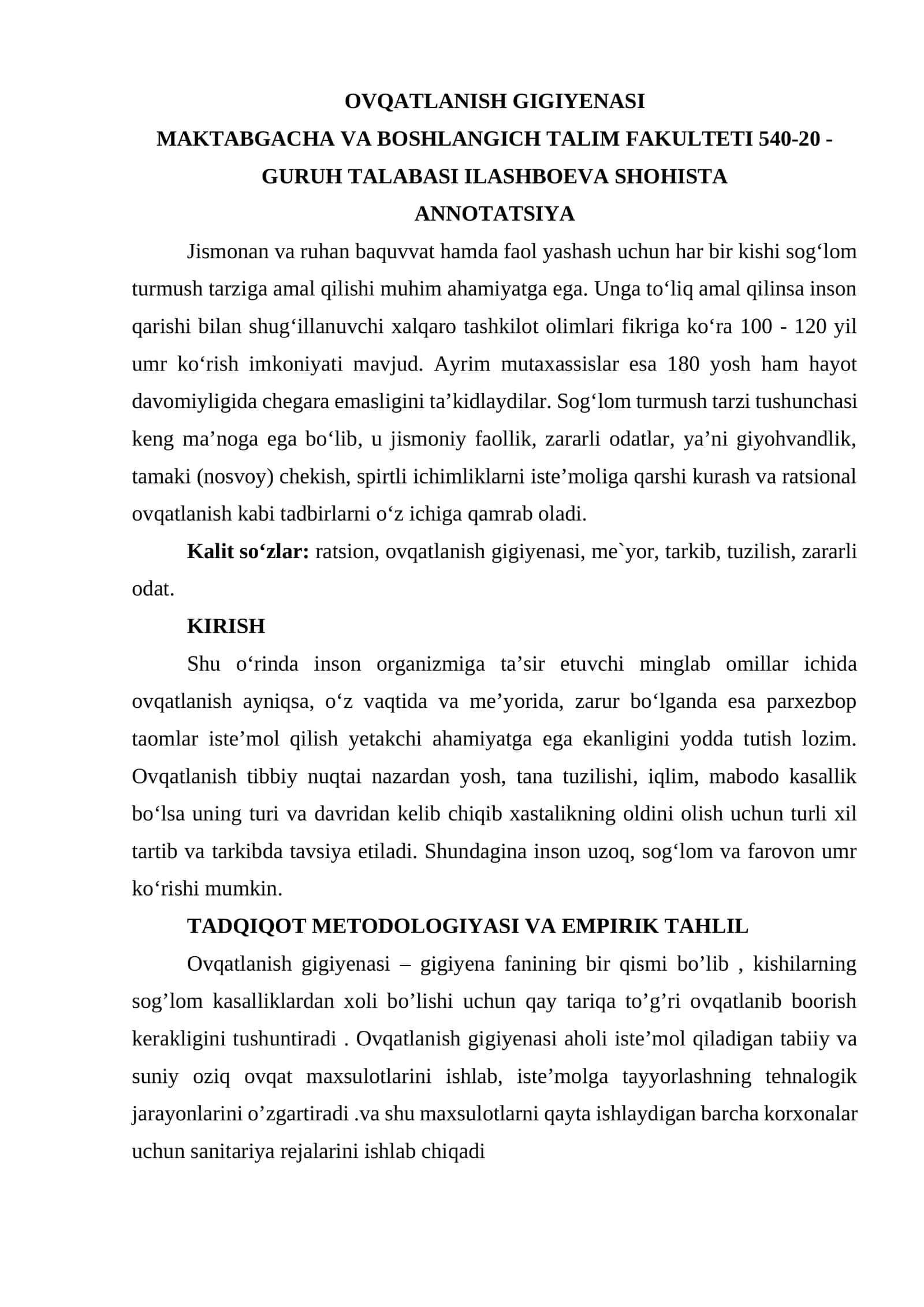 OVQATLANISH GIGIYENASI 1