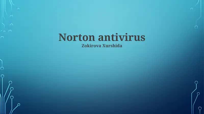 Norton antivirus 1