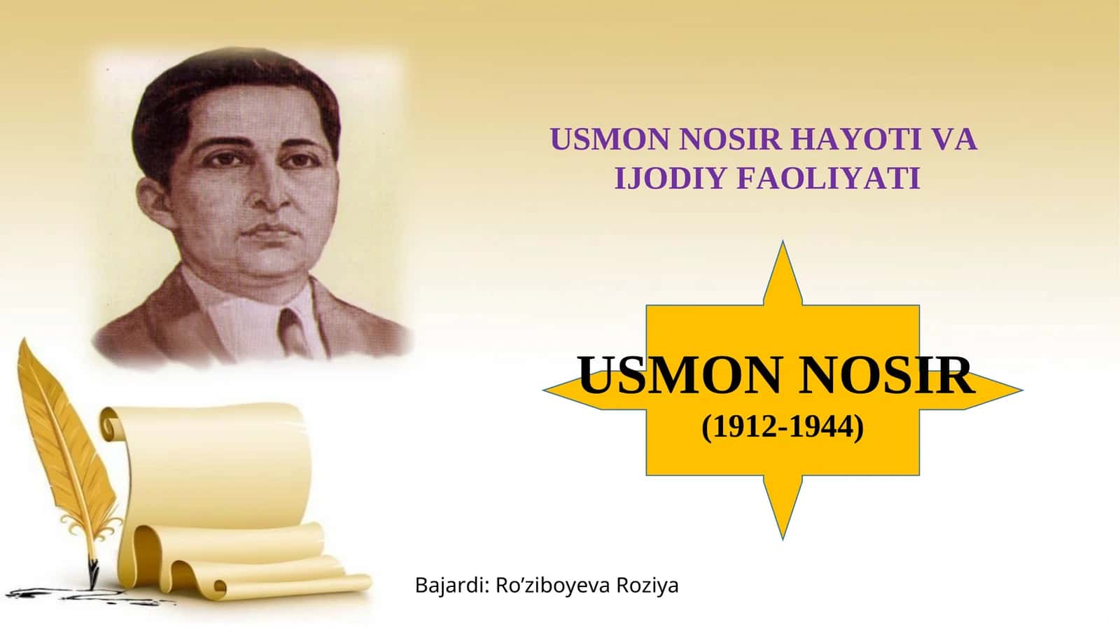 Usmon Nosir Hayoti va Ijodiy Faoliyati 1