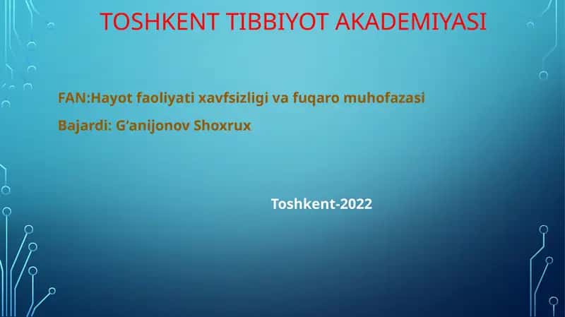 Favquloddavaziyatnibaholash.Radiatsionholat.Radioaktivzararlanishmanbaalari.Zonalartavsifi 1