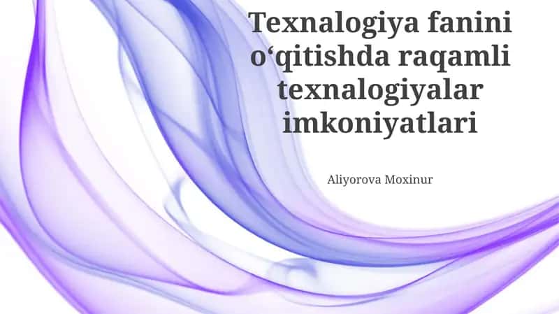 Raqamli Texnologiyalar Imkoniyatlari 1