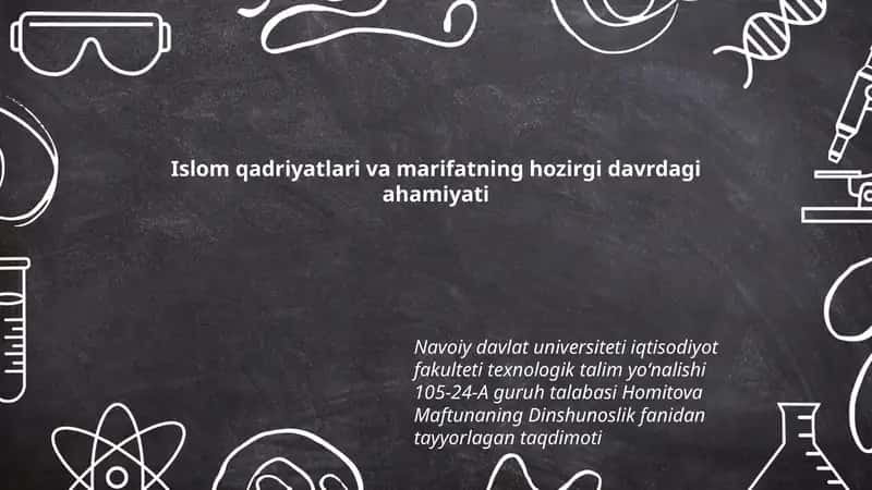 Dinshunoslik fanidan taqdimot 1