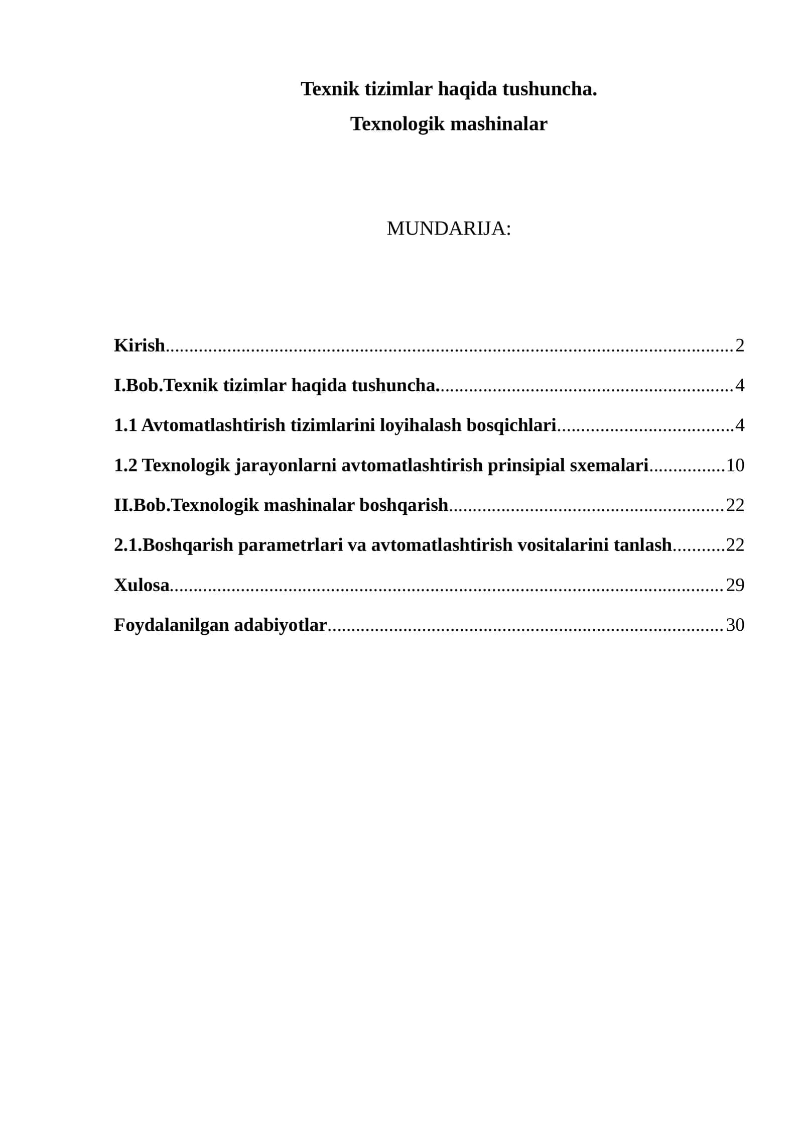 Texnologik mashinalar 1