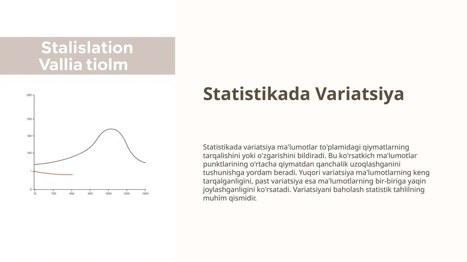 Statistikada Variatsiya 1