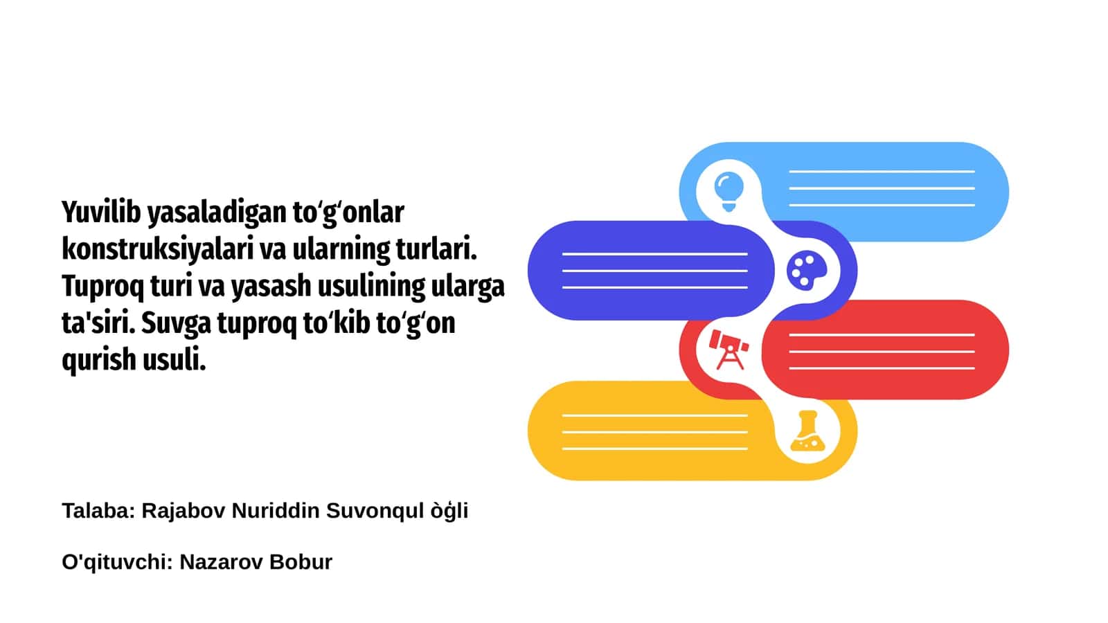 Yuvilib yasaladigan to‘g‘onlarning asosiy turlari 1