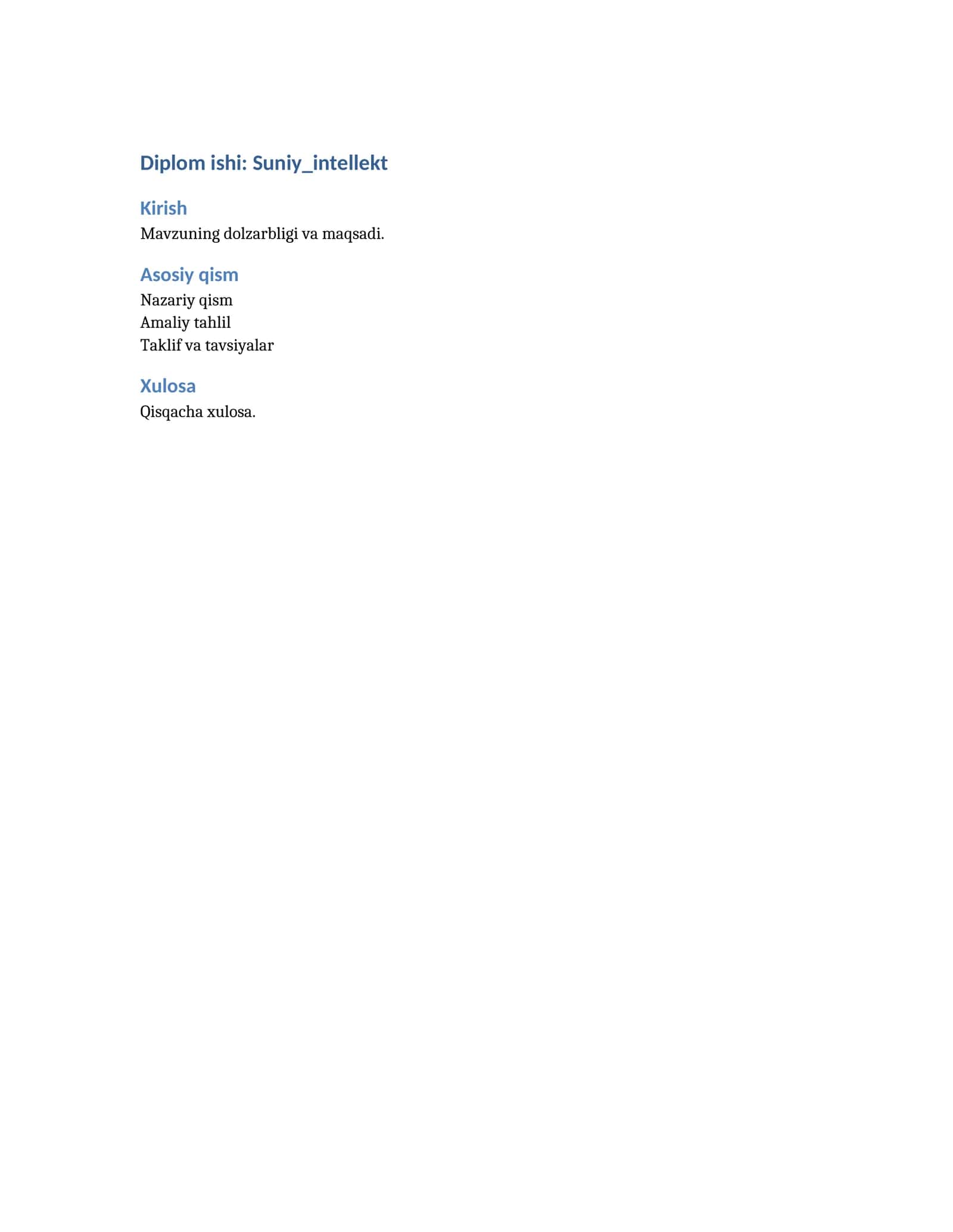 Diplom ishi: Suniy_intellekt 1
