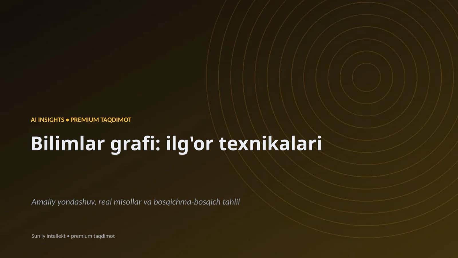 AI INSIGHTS • PREMIUM TAQDIMOT 1