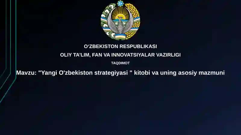 Yangi O'zbekiston strategiyasi