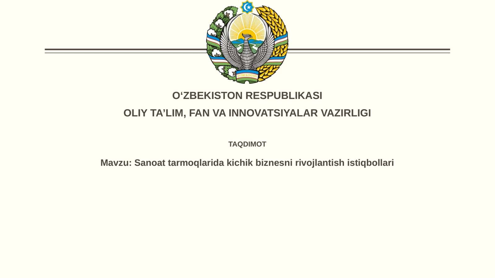 Sanoattarmoqlaridakichikbiznesnirivojlantishistiqbollari 1