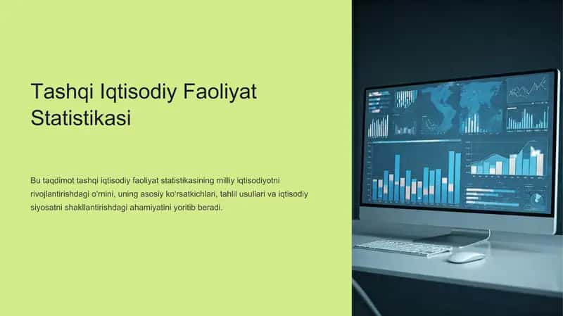 Tashqi Iqtisodiy Faoliyat Statistikasi 1