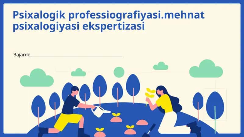 Psixologik professiografiyasi.mehnat psixalogiyasi ekspertizasi 1
