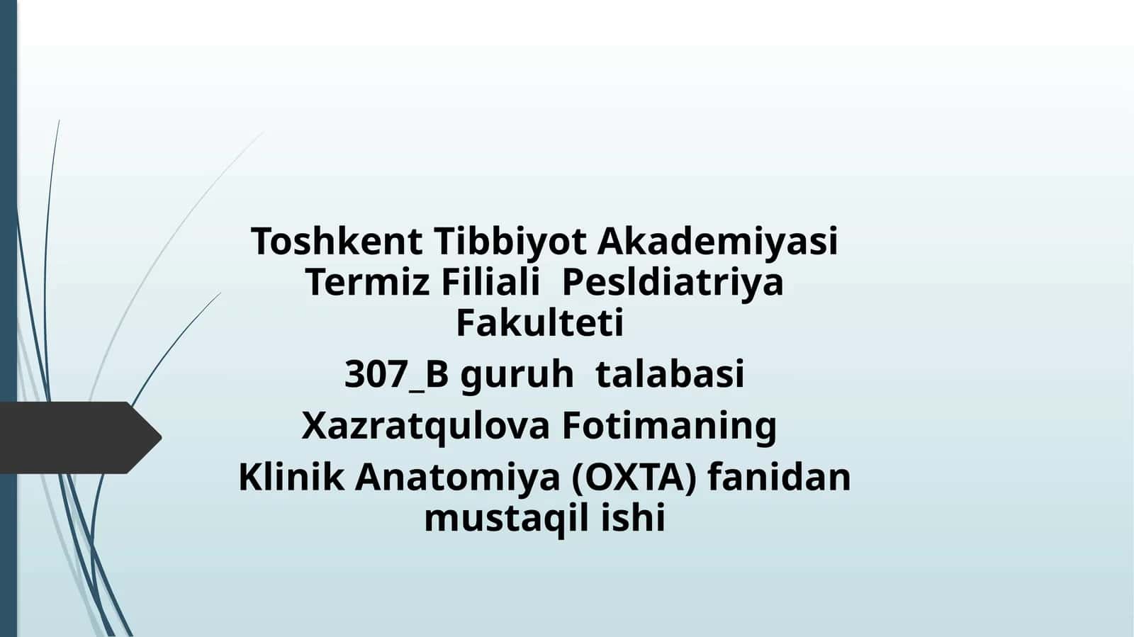 Kiriptorxizm, epispadiya, gipospadiya va operativ xirurgiyasi 1
