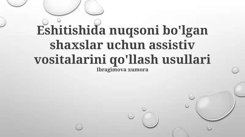 Eshitish yordamchi vositalari 1