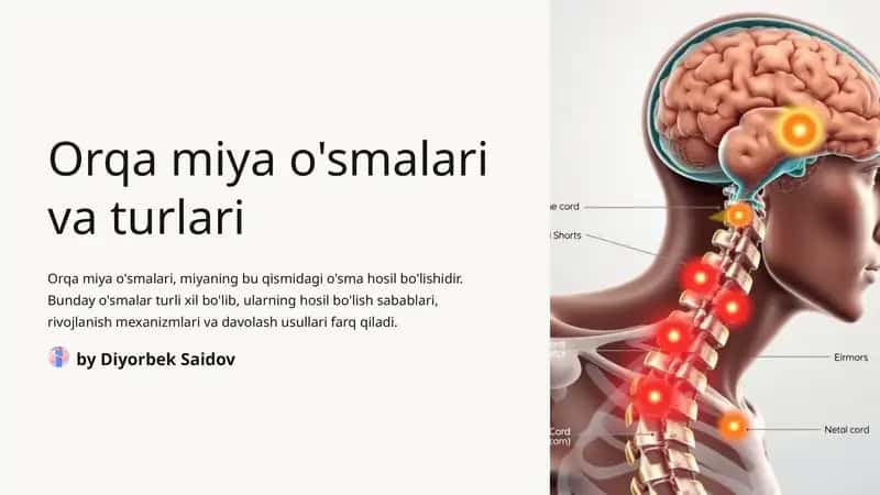 Orqa miya o'smalari va turlari 1