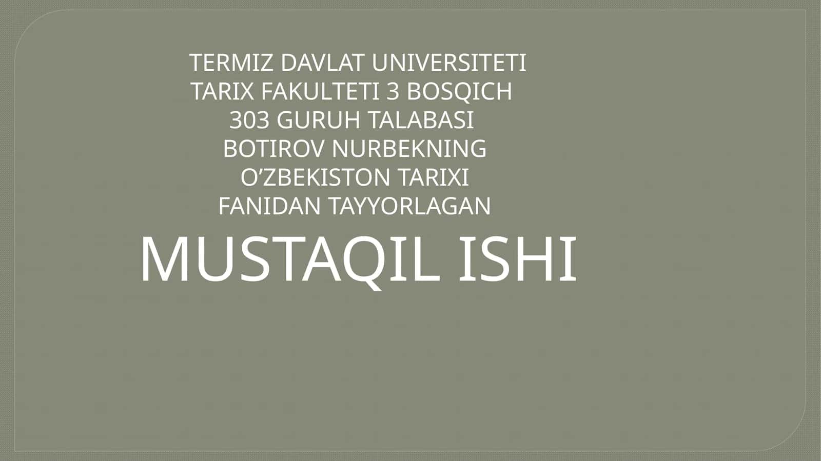 1916-YILGI MILLIY OZODLIK HARAKATI 1