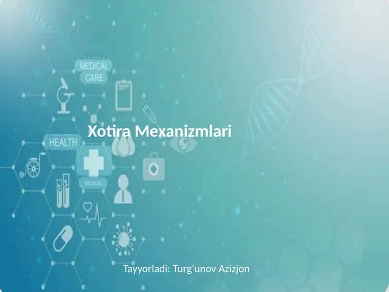 Xotira Mexanizmlari 1