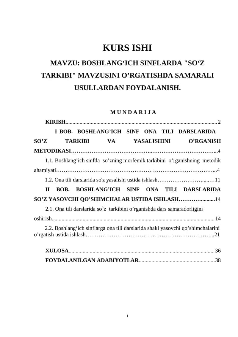 Ot so'z turkumi mavzusi 1