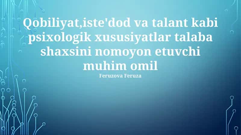 Qobiliyatlar, Aptitudalar va Talentlar: Ta'riflar va Farqlar 1