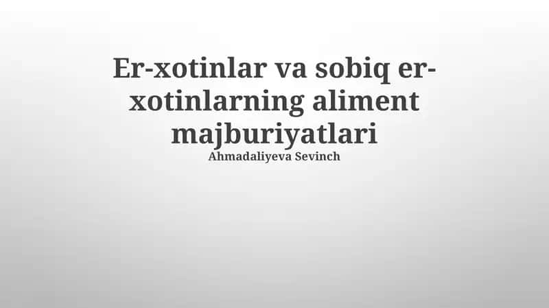 Alimentning ta'rifi 1