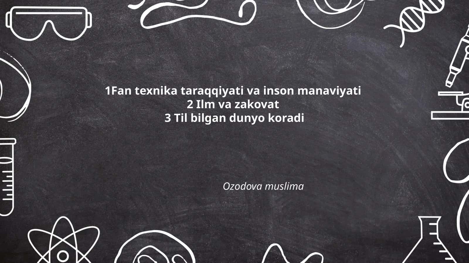 Fan va texnika taraqqiyati inson ma'naviyatiga ta'siri 1