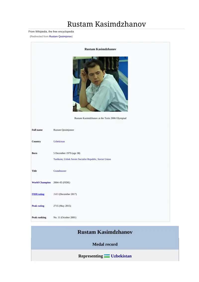 Rustam Kasimdzhanov 1