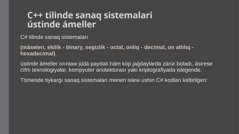 C# programmalastiriw 1