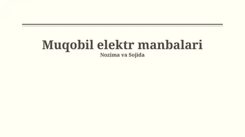 Quyosh energetikasi 1